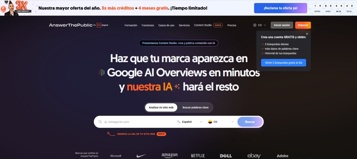 Utilizar AnswerThePublic con contenidos utiles